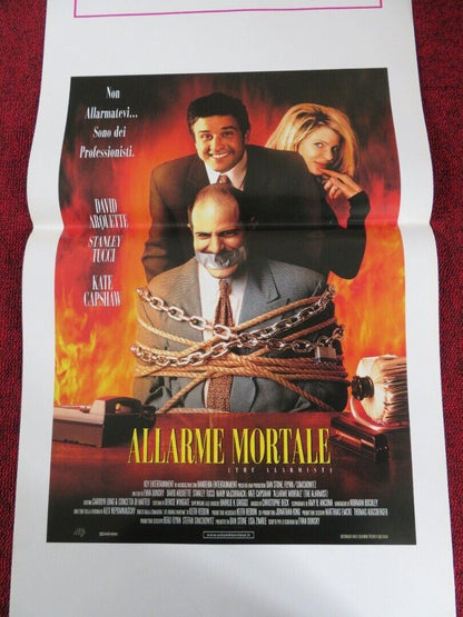 THE ALARMIST ITALIAN LOCANDINA (27.5"x13") POSTER DAVID ARQUETTE 1997 Movie posters