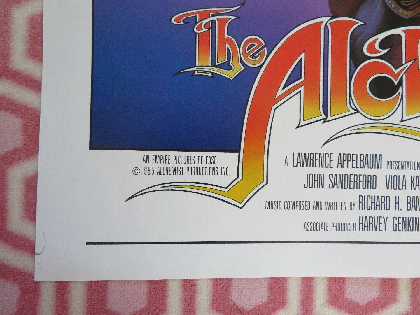 THE ALCHEMIST FOLDED US ONE SHEET POSTER ROBERT GINTY 1985 - Rendezvous Cinema