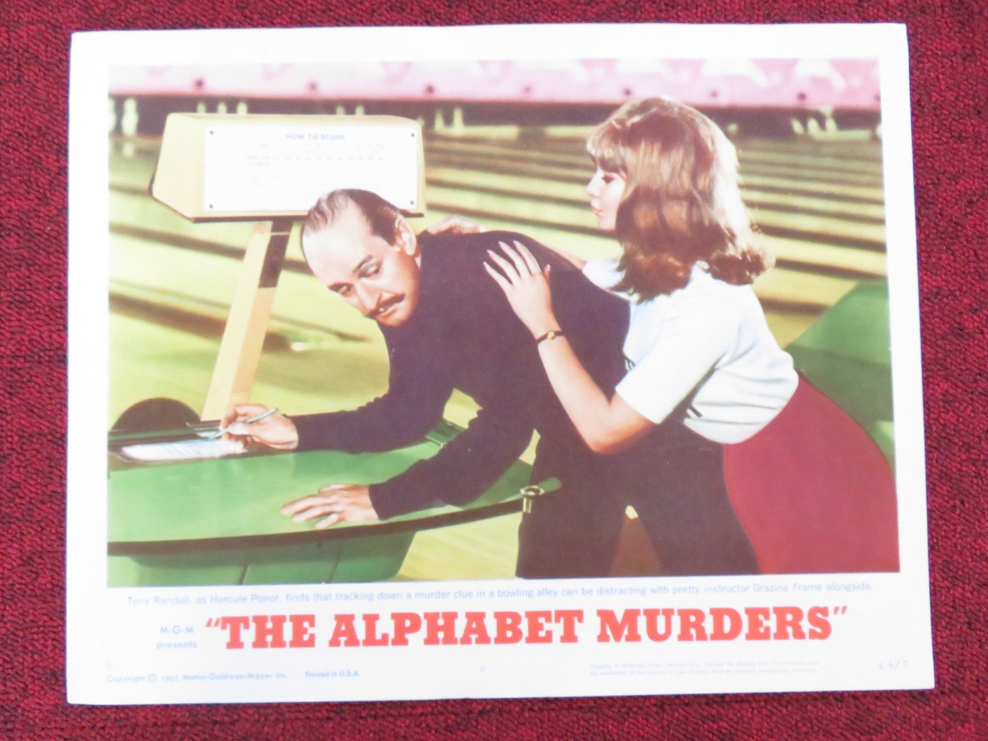 THE ALPHABET MURDERS US LOBBY CARD FULL SET TONY RANDALL ANITA EKBERG 1965 Rendezvous Cinema Movie posters
