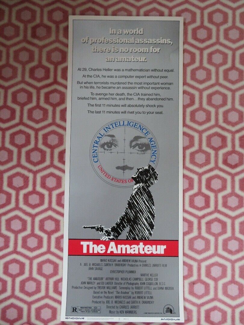 THE AMATUER US INSERT (14"x 36") POSTER JOHN SAVAGE CHRISTOPHER PLUMMER 1982 Movie posters