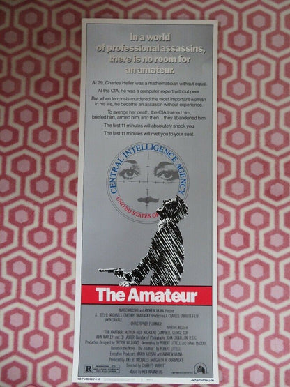 THE AMATUER US INSERT (14"x 36") POSTER JOHN SAVAGE CHRISTOPHER PLUMMER 1982 Movie posters