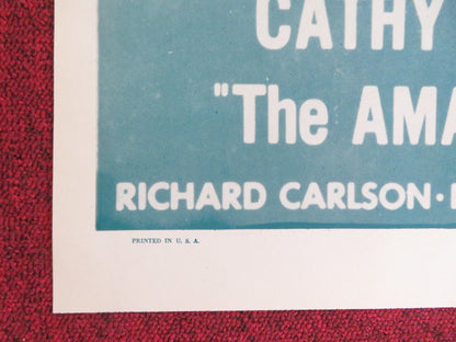 THE AMAZING MR. X FOLDED US ONE SHEET POSTER TURHAN BEY LYNN BARI 1948 Rendezvous Cinema Movie posters