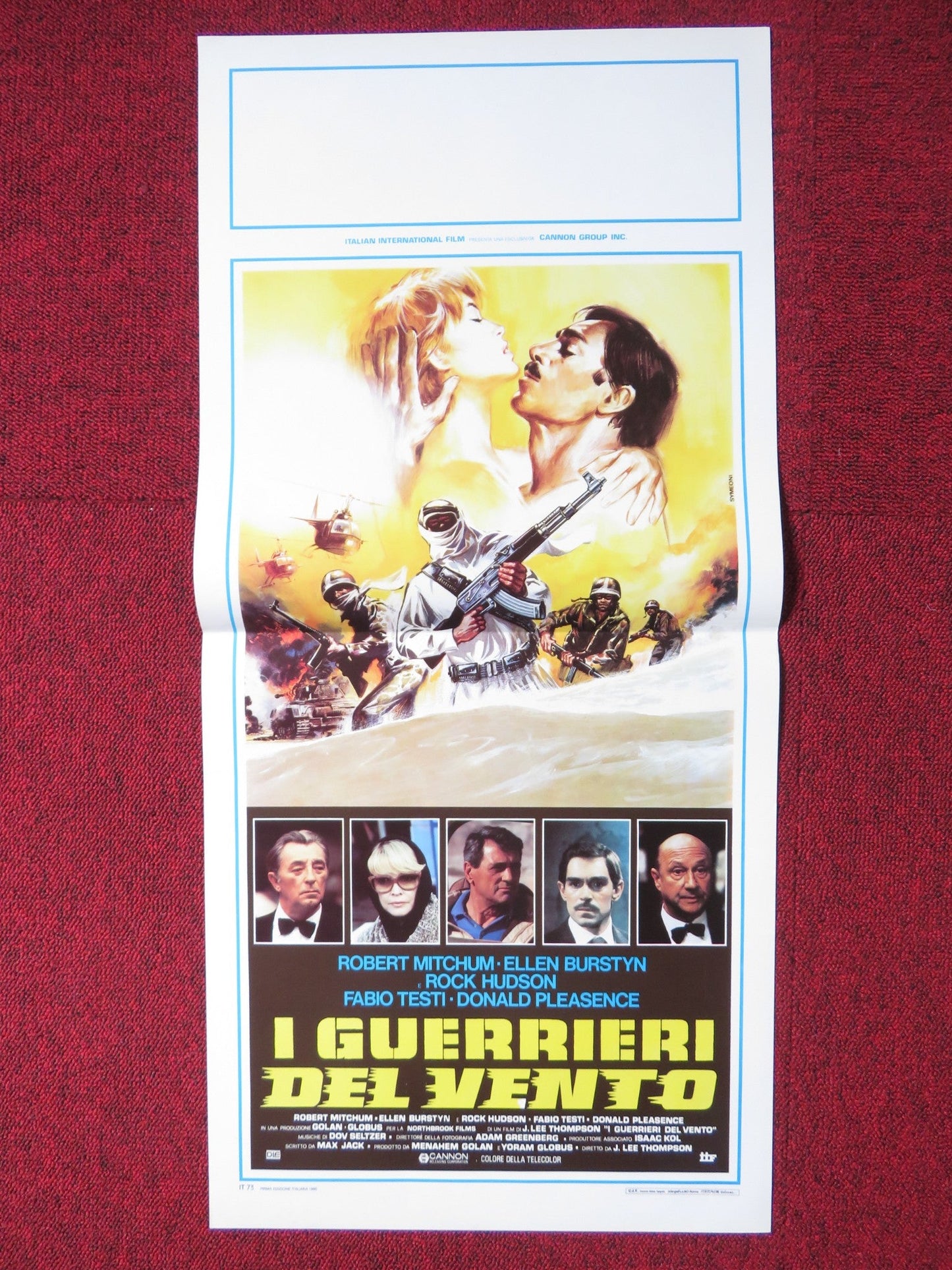 THE AMBASSADOR ITALIAN LOCANDINA POSTER ROBERT MITCHUM ELLEN BURSTYN 1985 Rendezvous Cinema Movie posters