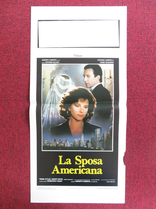 THE AMERICAN BRIDE ITALIAN LOCANDINA POSTER STEFANIA SANDRELLI T. BERGGREN 1986 Rendezvous Cinema Movie posters