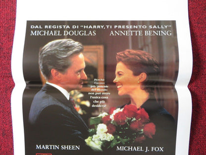 THE AMERICAN PRESIDENT ITALIAN LOCANDINA (27.5"x13") POSTER MICHAEL DOUGLAS '96 Movie posters