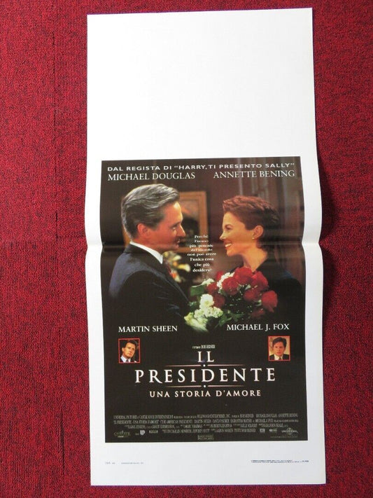 THE AMERICAN PRESIDENT ITALIAN LOCANDINA (27.5"x13") POSTER MICHAEL DOUGLAS '96 Movie posters