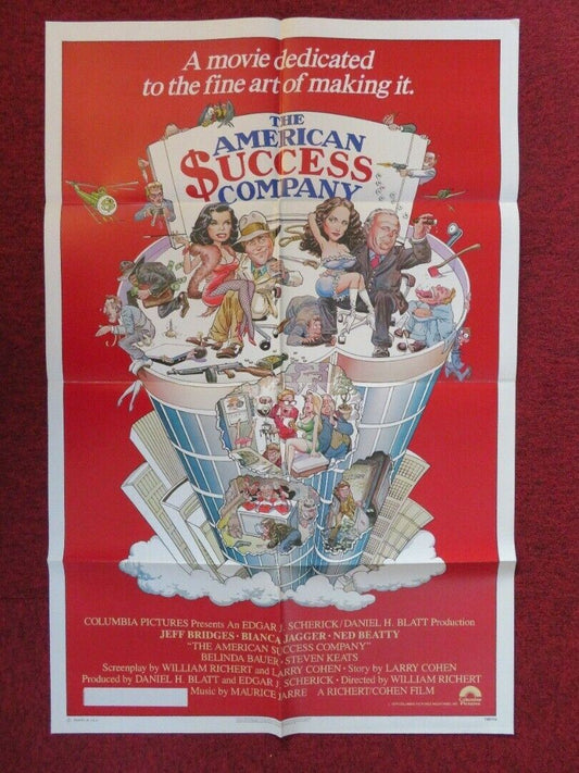 THE AMERICAN SUCCESS COMPANY FOLDED US ONE SHEET POSTER JEFF BRIDGES 1979 Movie posters