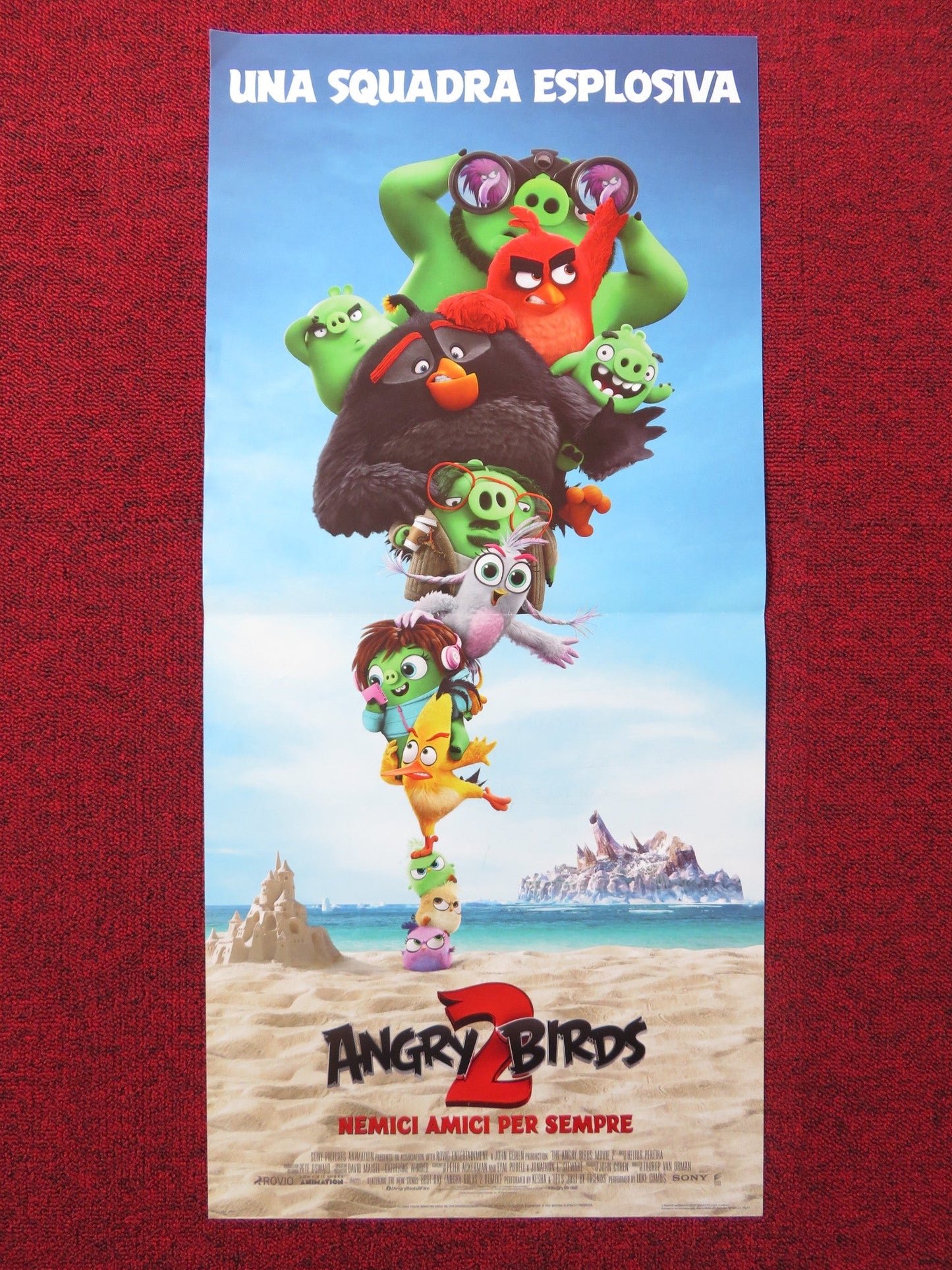 THE ANGRY BIRDS MOVIE 2 ITALIAN LOCANDINA POSTER JASON SUDEIKIS JOSH GAD 2019 Rendezvous Cinema Movie posters