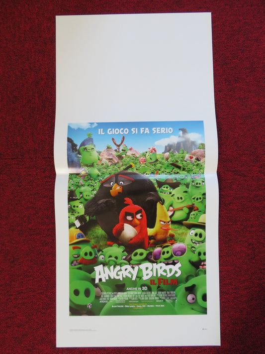 THE ANGRY BIRDS MOVIE ITALIAN LOCANDINA (27.5"x13") POSTER JASON SUDEIKIS 2016 Rendezvous Cinema Movie posters