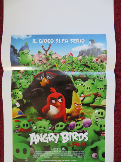 THE ANGRY BIRDS MOVIE ITALIAN LOCANDINA (27.5"x13") POSTER JASON SUDEIKIS 2016 Rendezvous Cinema Movie posters