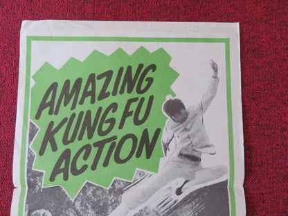 THE ANGRY DRAGON FOLDED AUSTRALIAN DAYBILL POSTER TIEN YING LI 1973 Movie posters