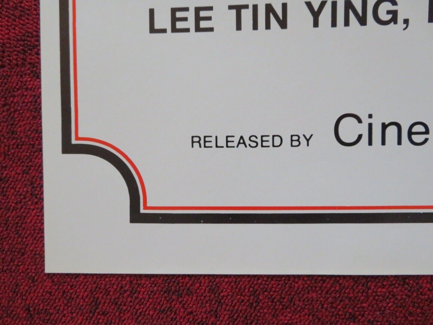 THE ANGRY DRAGON FOLDED US ONE SHEET POSTER TIEN YING LI 1973 Movie posters