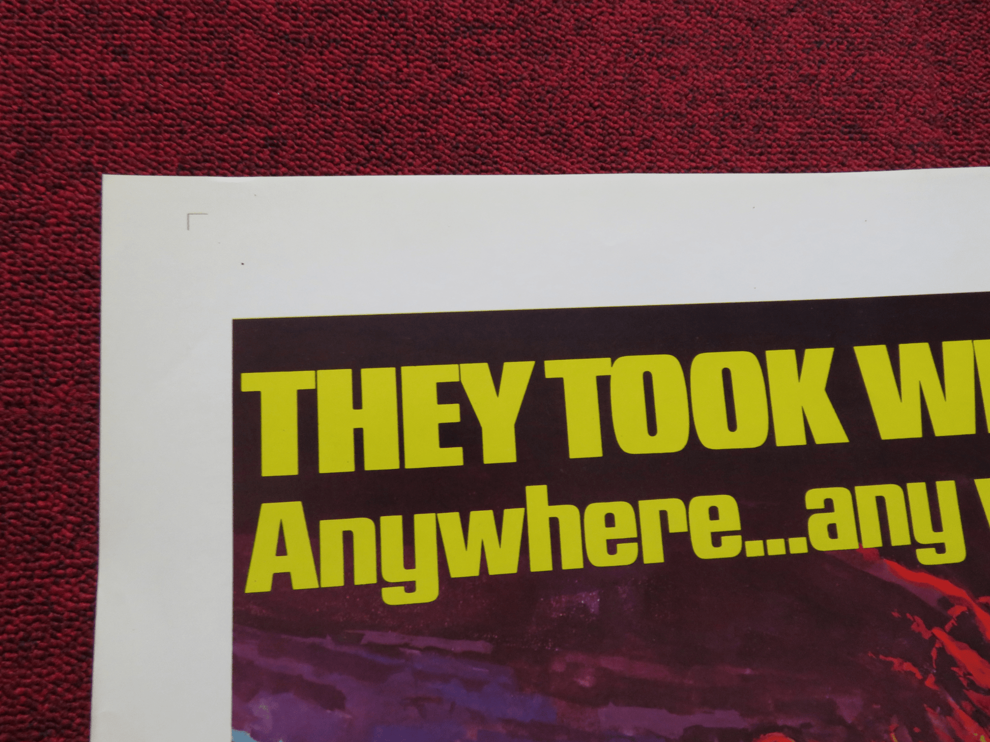 THE ANIMALS FOLDED US ONE SHEET POSTER HENRY SILVA KEENAN WYNN 1971 Rendezvous Cinema Movie posters