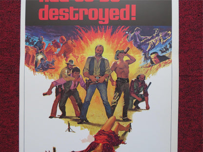 THE ANIMALS US INSERT (14"x 36") POSTER HENRY SILVA KEENAN WYNN 1971 Rendezvous Cinema Movie posters