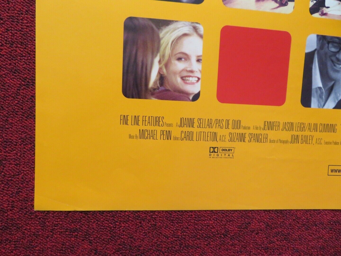 THE ANNIVERSARY PARTY FOLDED US ONE SHEET POSTER JANE ADAMS KEVIN KLINE 2001 Movie posters