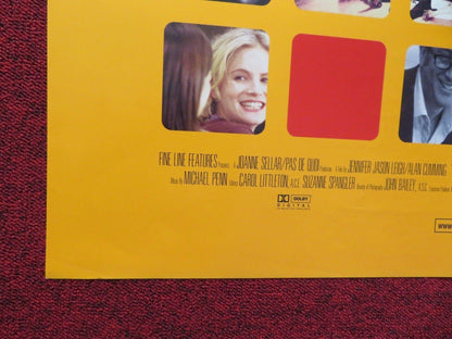 THE ANNIVERSARY PARTY FOLDED US ONE SHEET POSTER JANE ADAMS KEVIN KLINE 2001 Movie posters