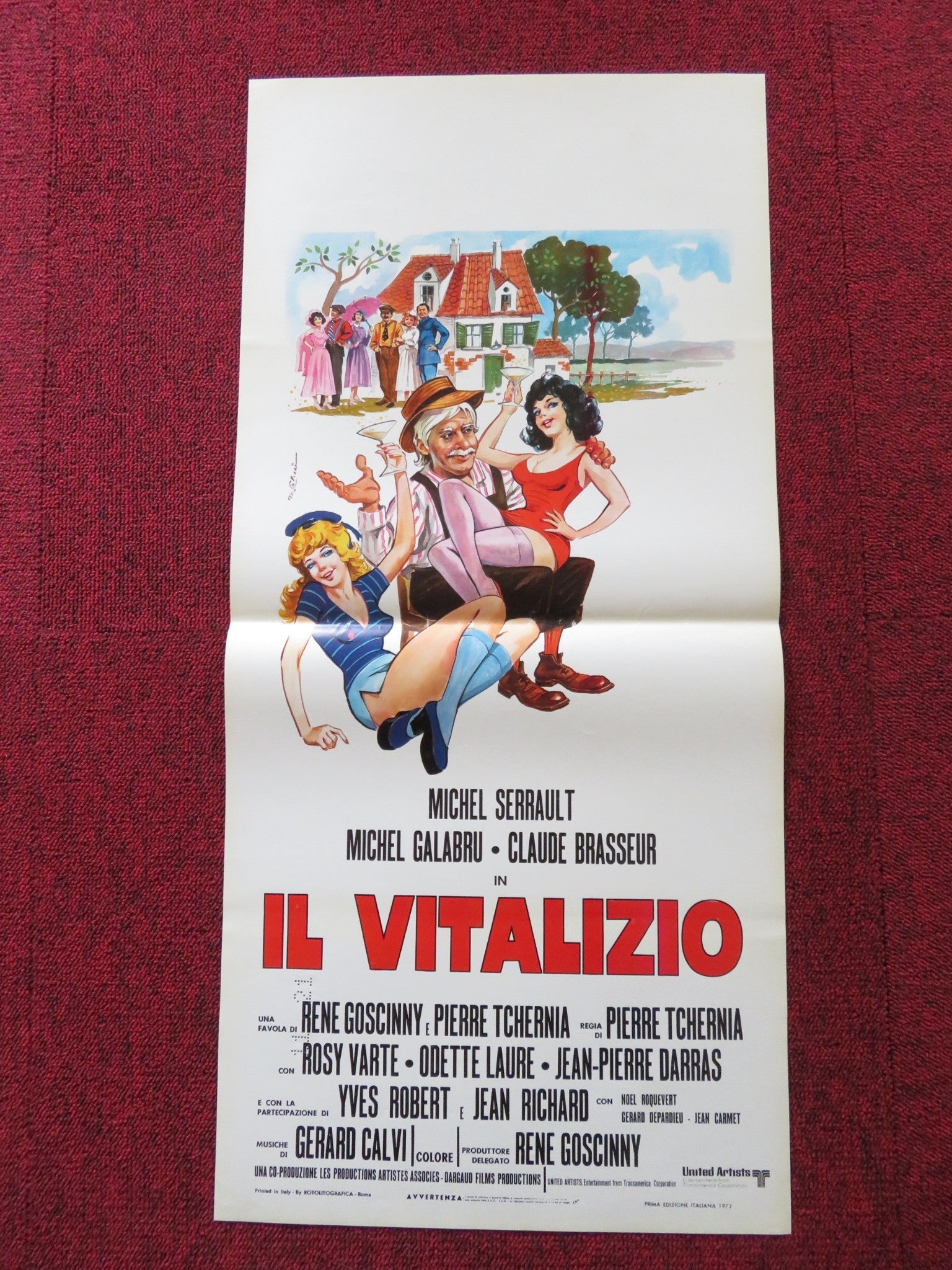 THE ANNUITY ITALIAN LOCANDINA POSTER MICHEL SERRAULT MICHEL GALABRU 1972 Rendezvous Cinema Movie posters