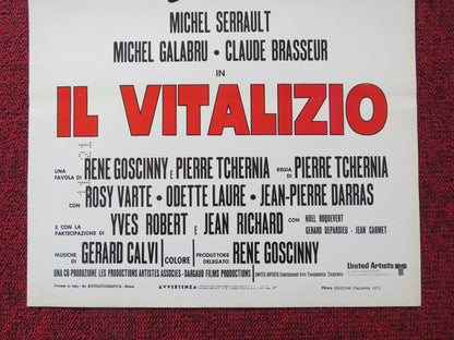 THE ANNUITY ITALIAN LOCANDINA POSTER MICHEL SERRAULT MICHEL GALABRU 1972 Rendezvous Cinema Movie posters