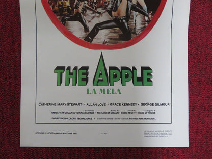 THE APPLE ITALIAN LOCANDINA POSTER ALLAN LOVE CATHERINE MARY STEWART 1980 Rendezvous Cinema Movie posters
