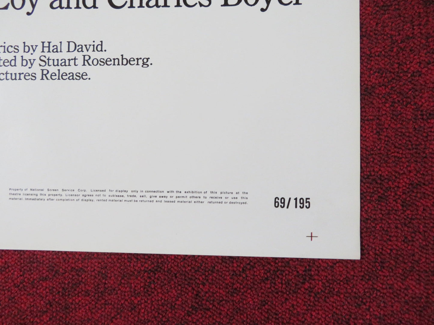 THE APRIL FOOLS FOLDED US ONE SHEET POSTER JACK LEMMON CATHERINE DENEUVE 1969 Rendezvous Cinema Movie posters