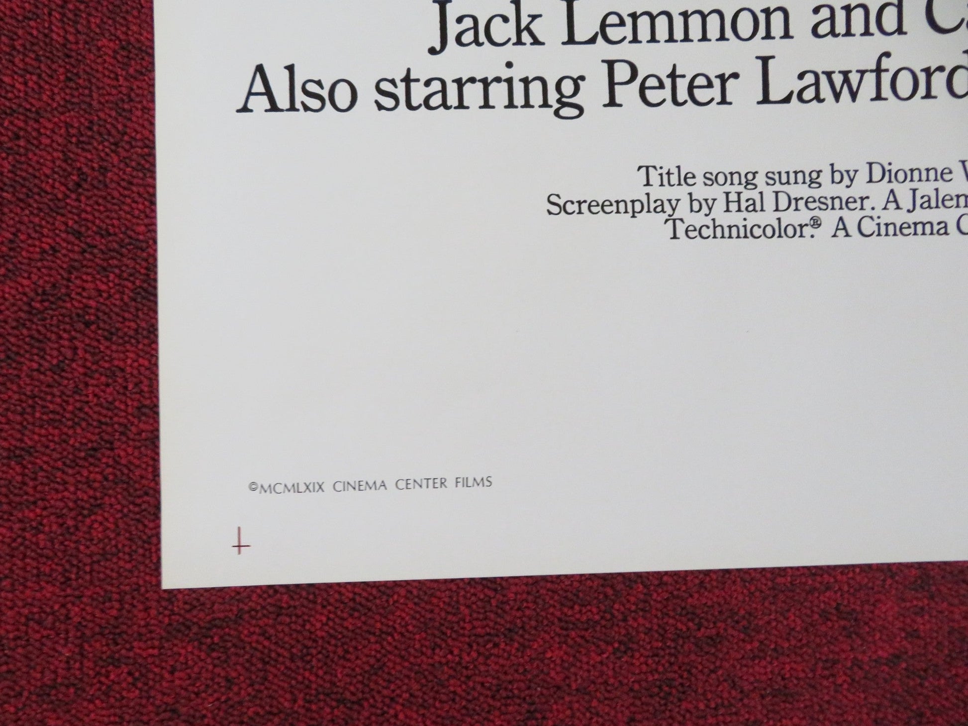 THE APRIL FOOLS FOLDED US ONE SHEET POSTER JACK LEMMON CATHERINE DENEUVE 1969 Rendezvous Cinema Movie posters