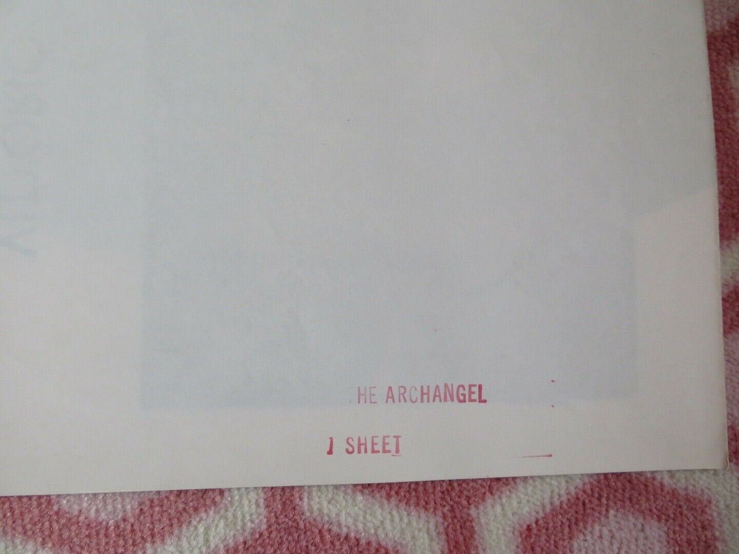 THE ARCHANGEL FOLDED US ONE SHEET POSTER VITTORIO GASSMAN 1969 Movie posters