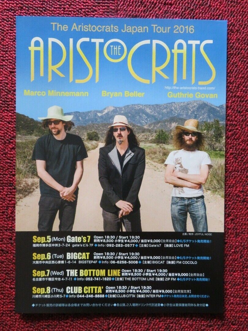 THE ARISTOCRATS - JAPAN TOUR JAPANESE MUSIC TOUR GIG POSTER 2016 Movie posters