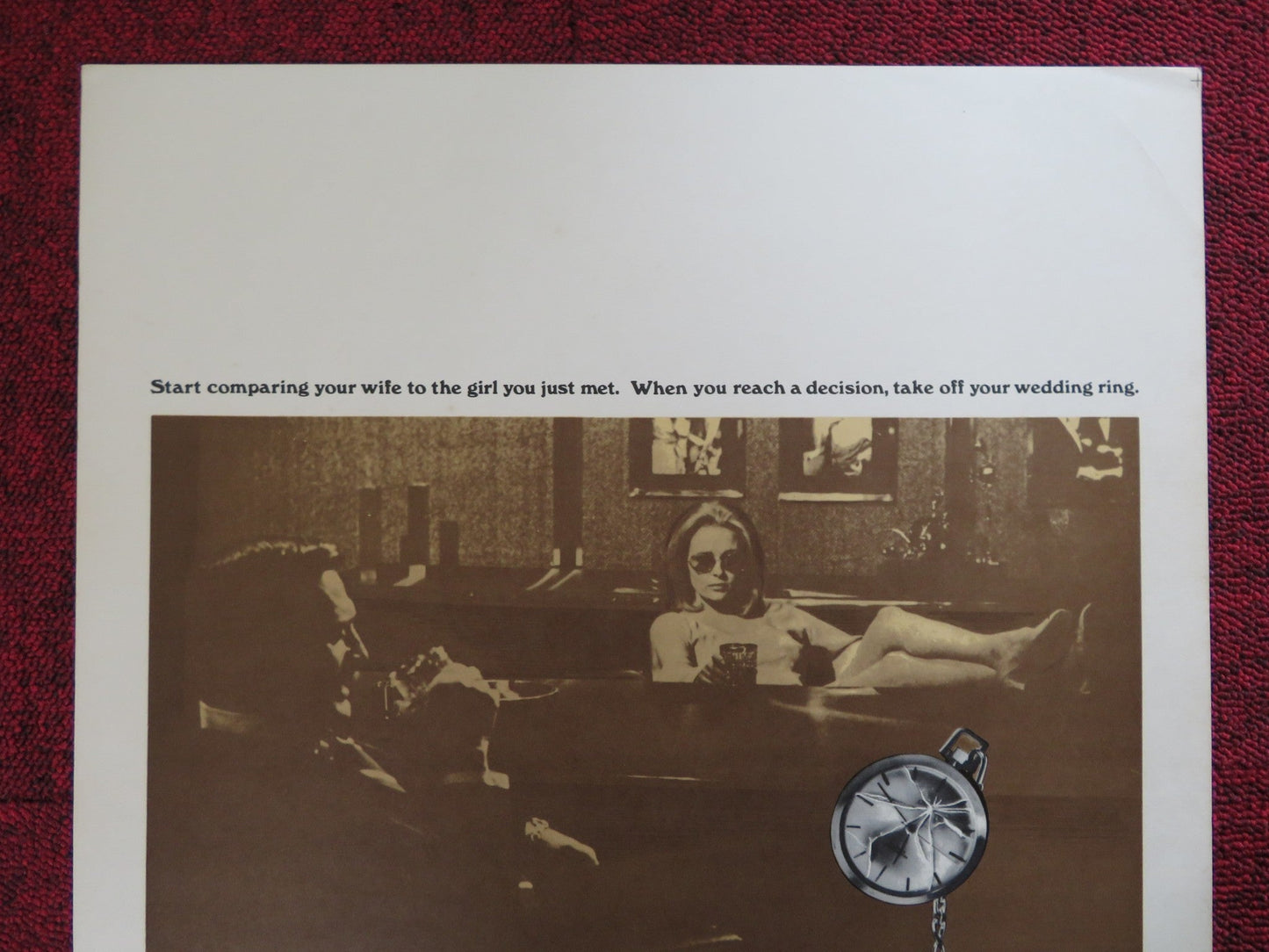 THE ARRANGEMENT WINDOW CARD (14"x 22") POSTER KIRK DOUGLAS FAYE DUNAWAY 1969 Rendezvous Cinema Movie posters