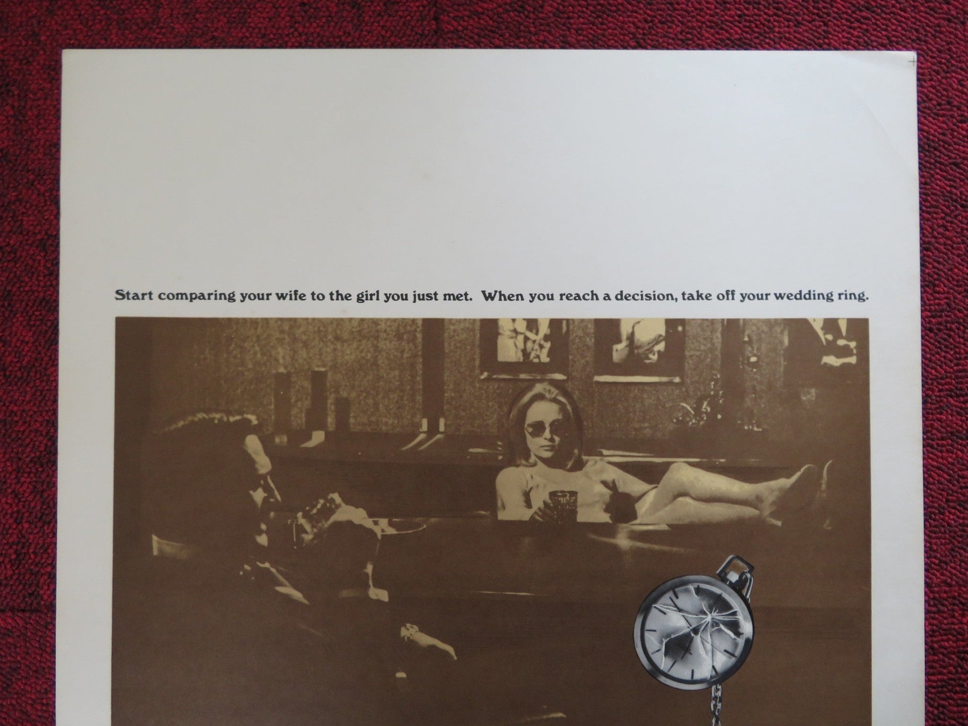 THE ARRANGEMENT WINDOW CARD (14"x 22") POSTER KIRK DOUGLAS FAYE DUNAWAY 1969 Rendezvous Cinema Movie posters