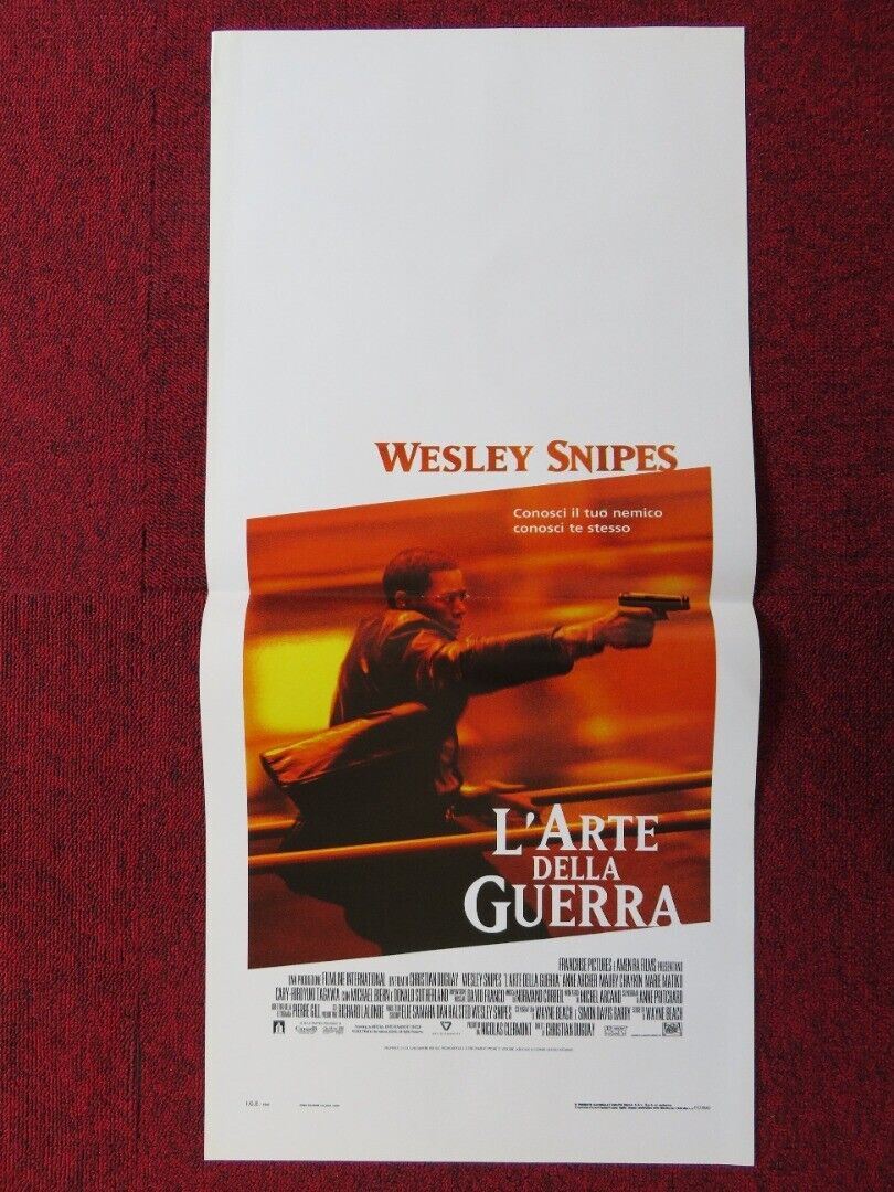 THE ART OF WAR ITALIAN LOCANDINA (27.5"x13") POSTER WESLEY SNIPES 2000 Movie posters