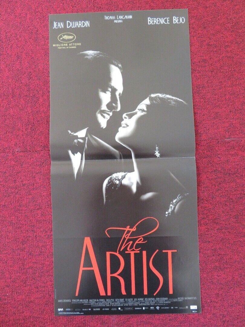THE ARTIST ITALIAN LOCANDINA (26.5"x12.5") POSTER JEAN DUJARDIN 2011 Rendezvous Cinema Movie posters