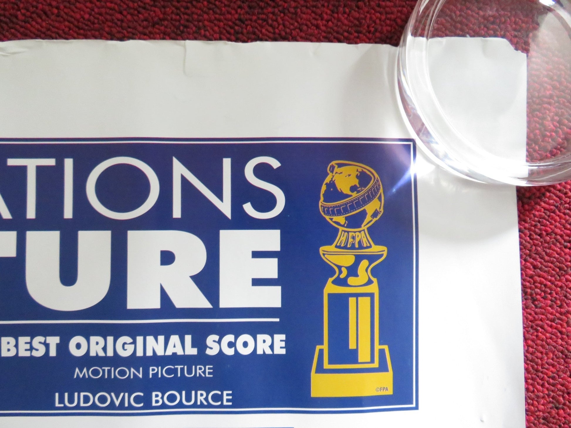 THE ARTIST UK QUAD (30"x 40") ROLLED POSTER JOHN GOODMAN PENELOPE A. MLLLER 2011 Rendezvous Cinema Movie posters