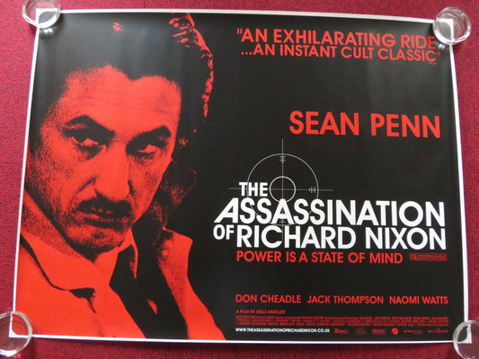 THE ASSASSINATION OF RICHARD NIXON UK QUAD ROLLED POSTER SEAN PENN DON CHEADLE Rendezvous Cinema Movie posters
