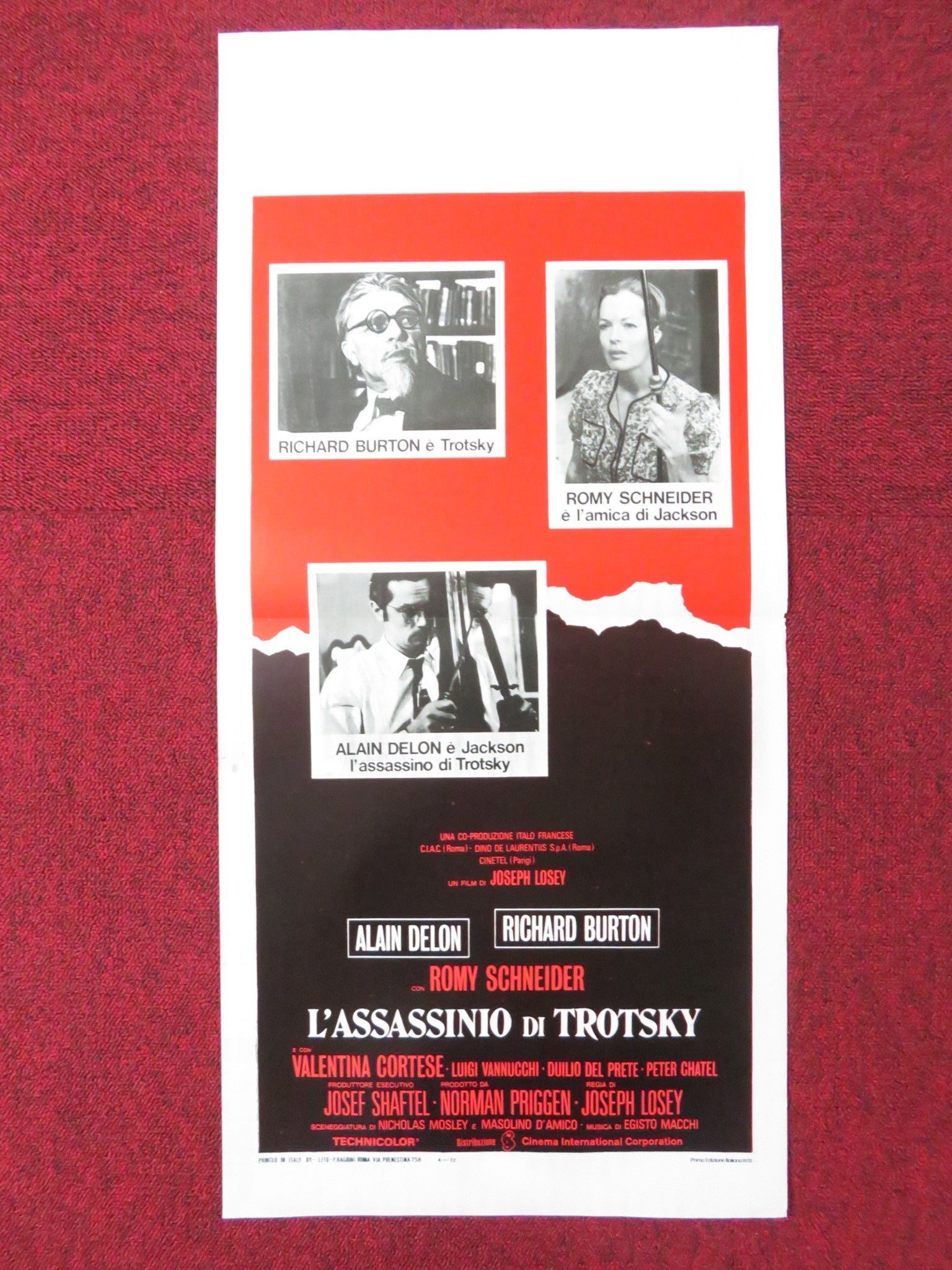 THE ASSASSINATION OF TROTSKY ITALIAN LOCANDINA POSTER RICHARD BURTON 1972 Rendezvous Cinema Movie posters