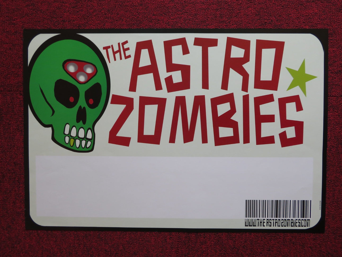 THE ASTRO ZOMBIES US MUSIC PROMO POSTER BAND POSTER 1990S Rendezvous Cinema Movie posters
