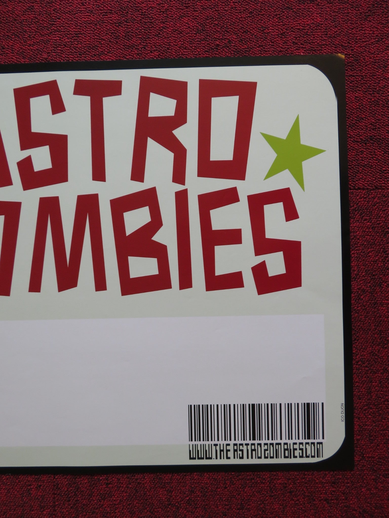 THE ASTRO ZOMBIES US MUSIC PROMO POSTER BAND POSTER 1990S Rendezvous Cinema Movie posters