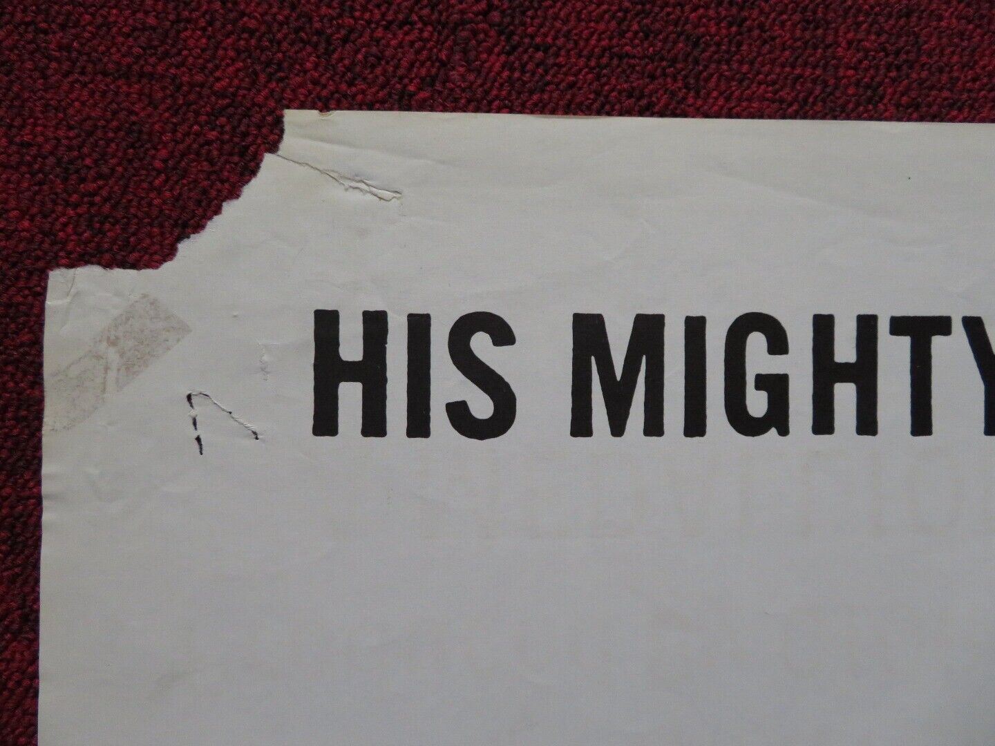 THE AVENGER FOLDED US ONE SHEET POSTER STEVE REEVES CUPLA MARLIER 1964 - Rendezvous Cinema