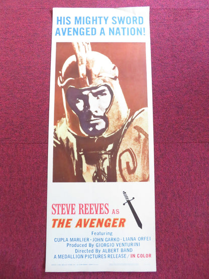 THE AVENGER US INSERT (14"x 36") POSTER STEVE REEVES CUPLA MARLIER 1962 Rendezvous Cinema Movie posters