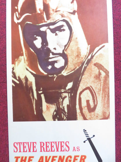 THE AVENGER US INSERT (14"x 36") POSTER STEVE REEVES CUPLA MARLIER 1962 Rendezvous Cinema Movie posters