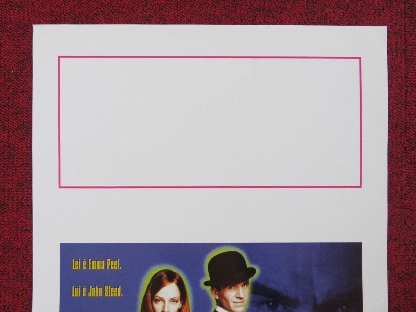 THE AVENGERS ITALIAN LOCANDINA POSTER RALPH FIENNES UMA THURMAN 1998 Rendezvous Cinema Movie posters