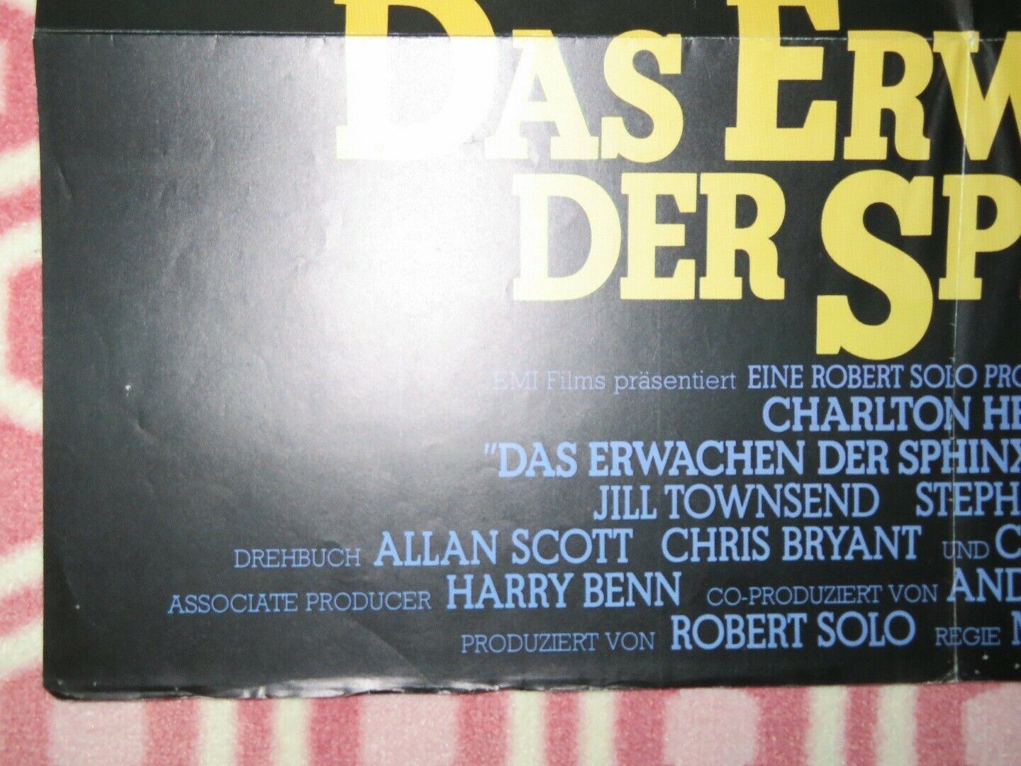 THE AWAKENING GERMAN A1 (33"x 23") POSTER CHARLTON HESTON SUSANNAH YORK 1980 Movie posters