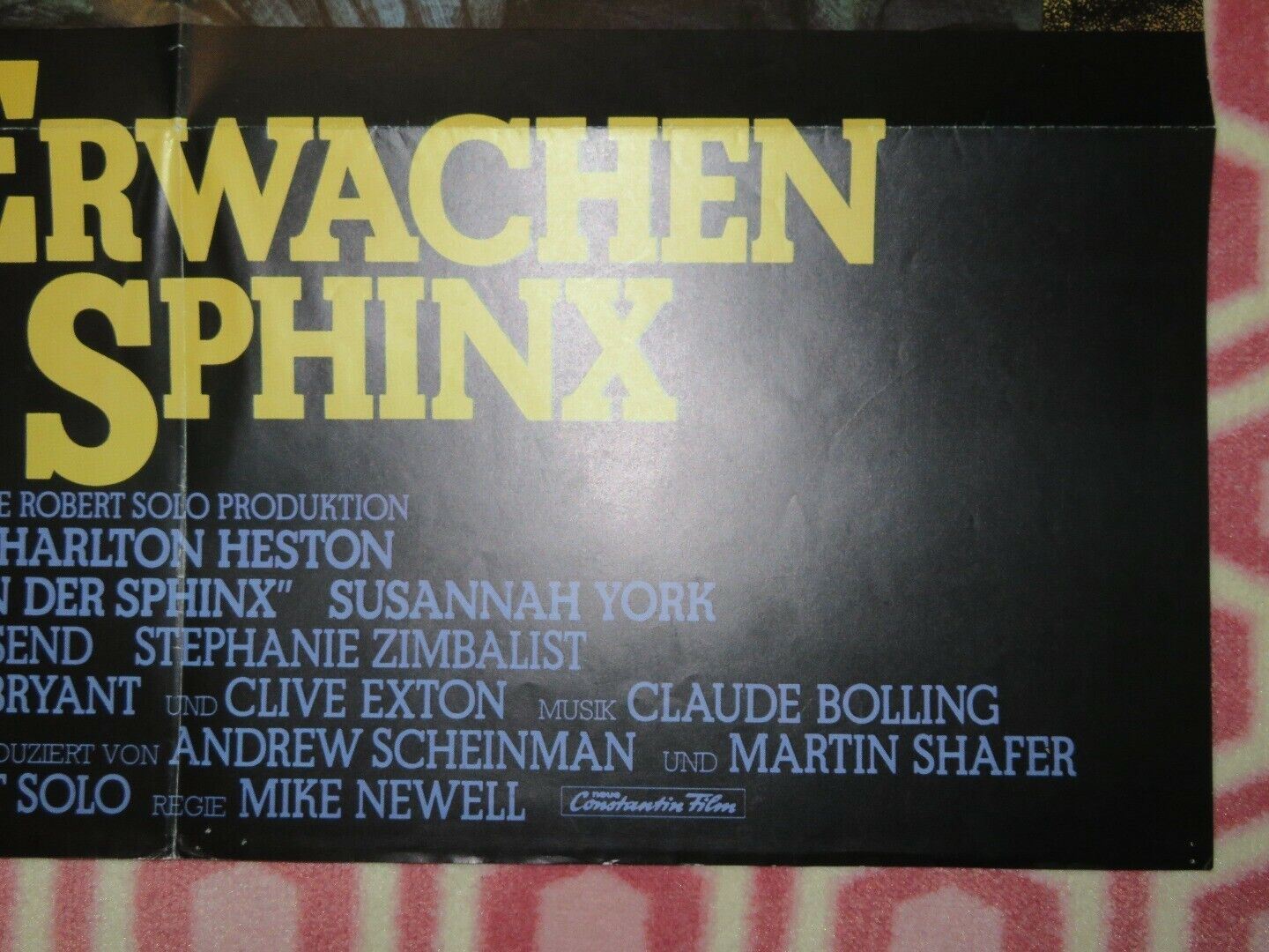 THE AWAKENING GERMAN A1 (33"x 23") POSTER CHARLTON HESTON SUSANNAH YORK 1980 Movie posters