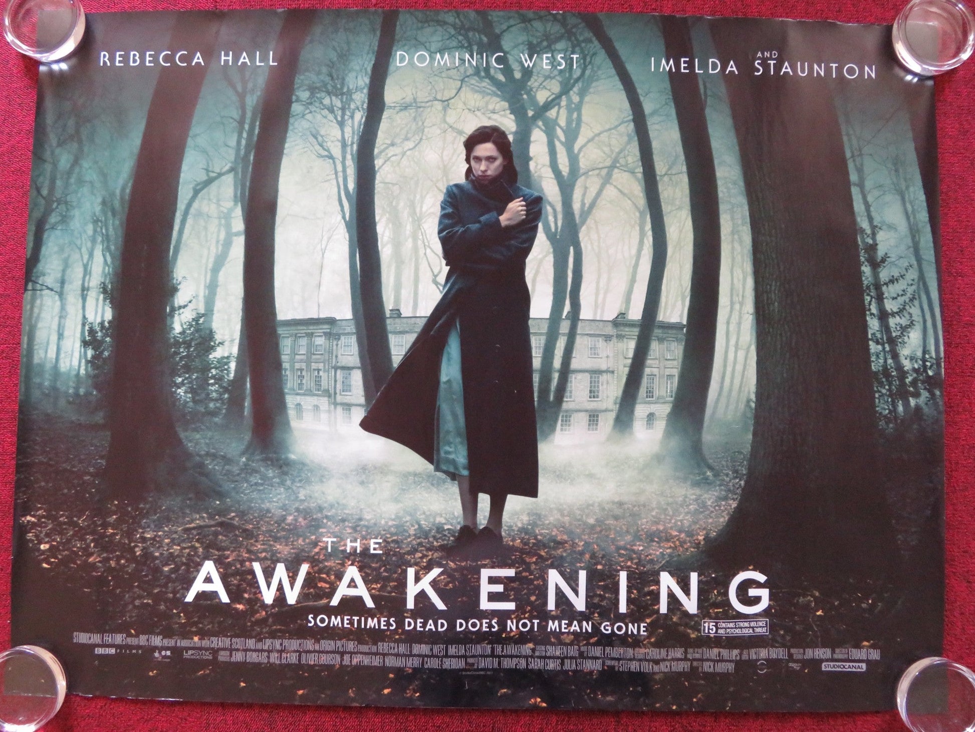 THE AWAKENING UK QUAD (30"x 40") ROLLED POSTER REBECCA HALL DOMINIC WEST 2011 Rendezvous Cinema Movie posters