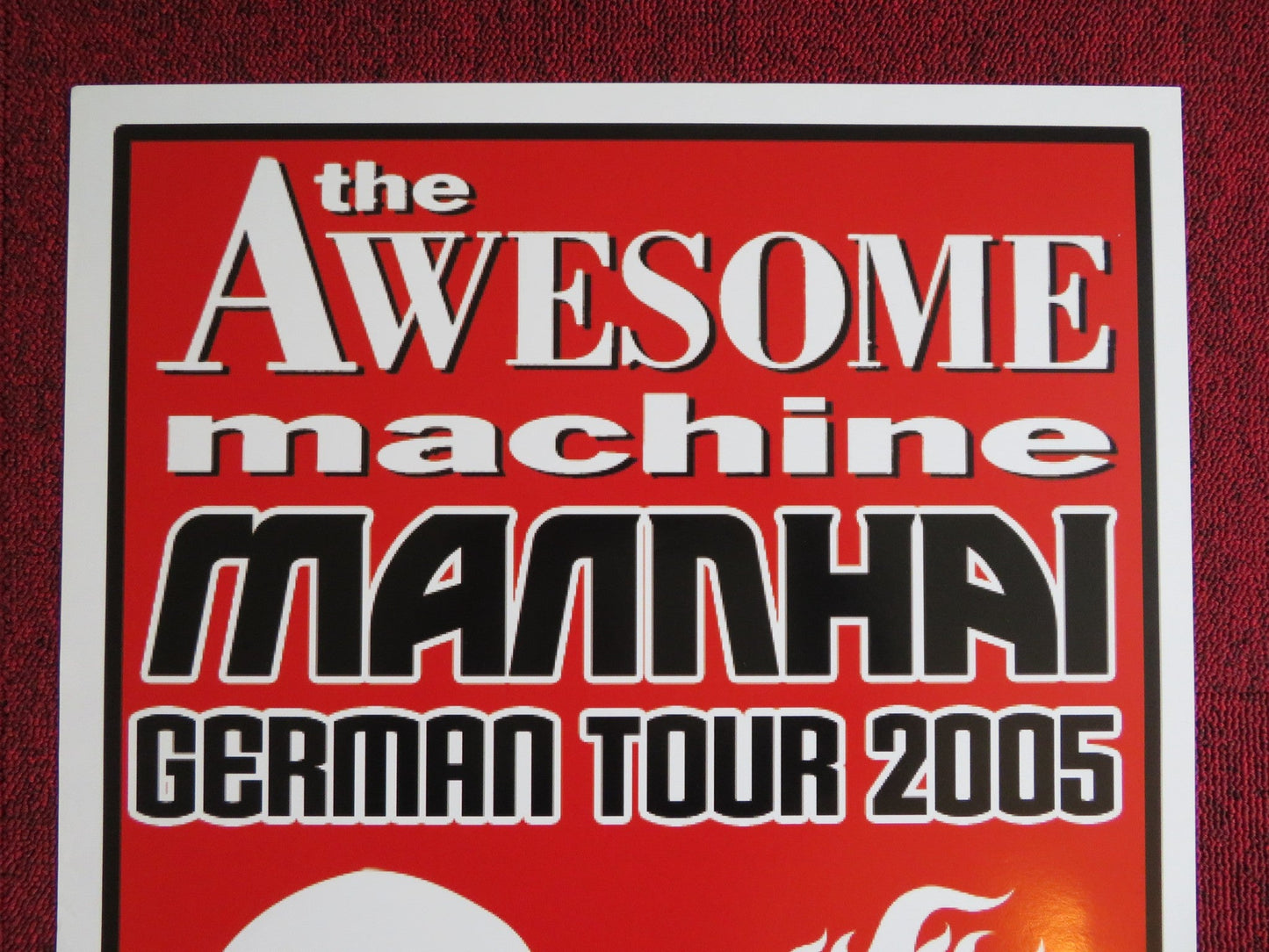 THE AWESOME MACHINE GERMAN MUSIC PROMO TOUR POSTER 2005 Rendezvous Cinema Movie posters