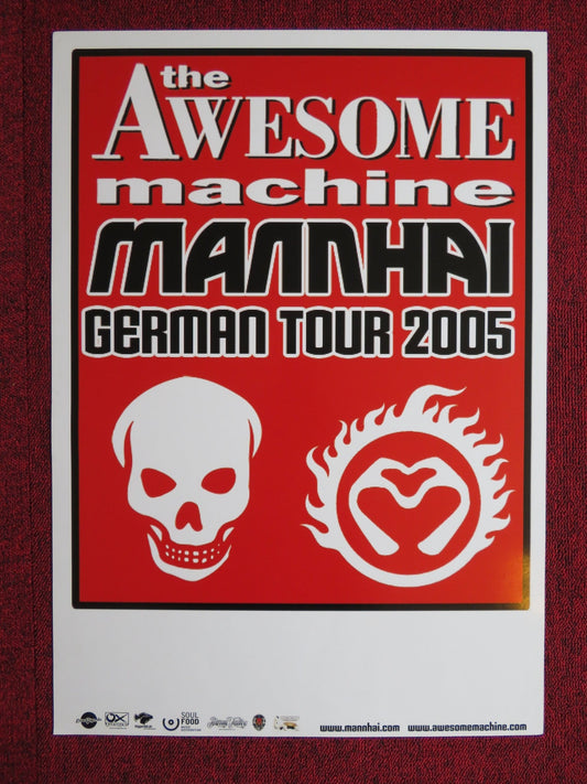 THE AWESOME MACHINE GERMAN MUSIC PROMO TOUR POSTER 2005 Rendezvous Cinema Movie posters