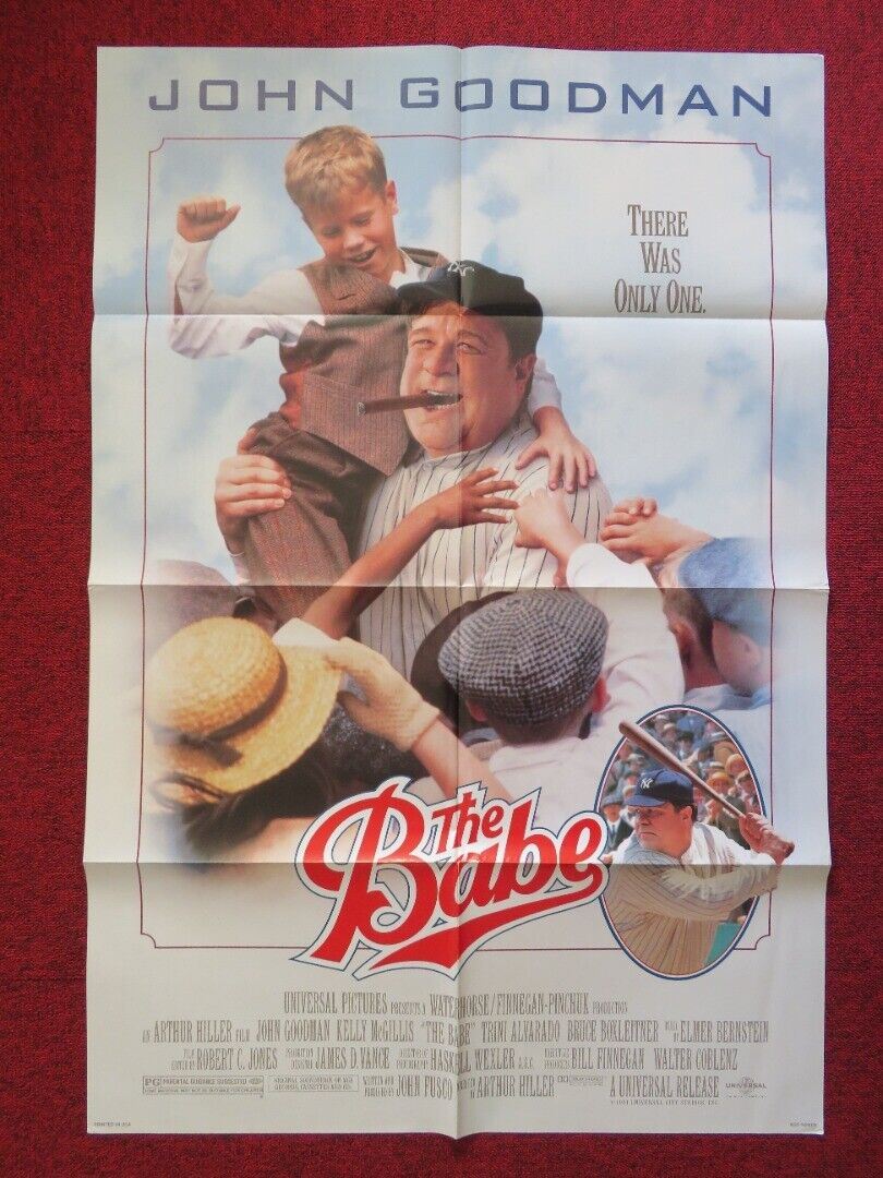 THE BABE FOLDED US ONE SHEET POSTER JOHN GOODMAN KELLY MCGILLIS 1992 Movie posters