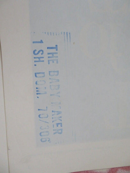 THE BABY MAKER FOLDED US ONE SHEET POSTER BARBARA HERSHEY SAM GROOM 1970 Movie posters