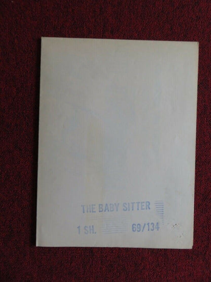 THE BABYSITTER US ONE SHEET POSTER PATRICIA WYMER GEORGE E. CAREY 1969 Movie posters