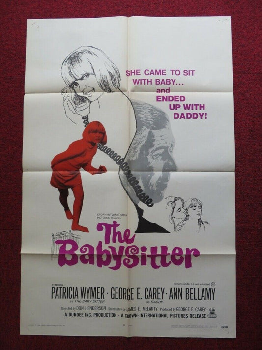 THE BABYSITTER US ONE SHEET POSTER PATRICIA WYMER GEORGE E. CAREY 1969 Movie posters