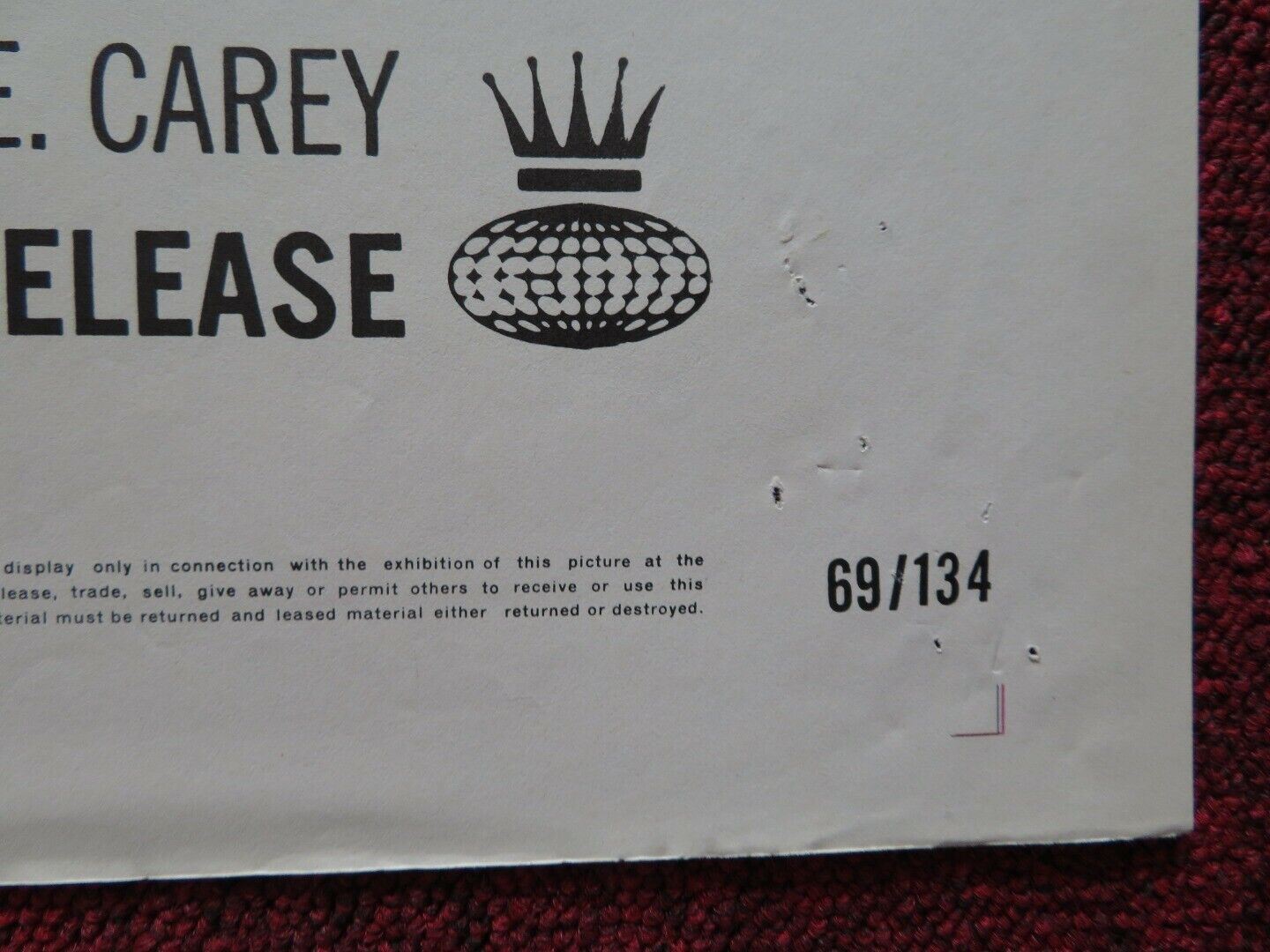 THE BABYSITTER US ONE SHEET POSTER PATRICIA WYMER GEORGE E. CAREY 1969 Movie posters